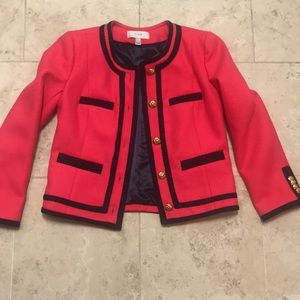 Pink J. Crew 00 blazer- never worn!
